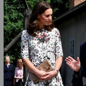 Etui Bags Ostrich Effect Clutch in Tan, ASO Kate Middleton